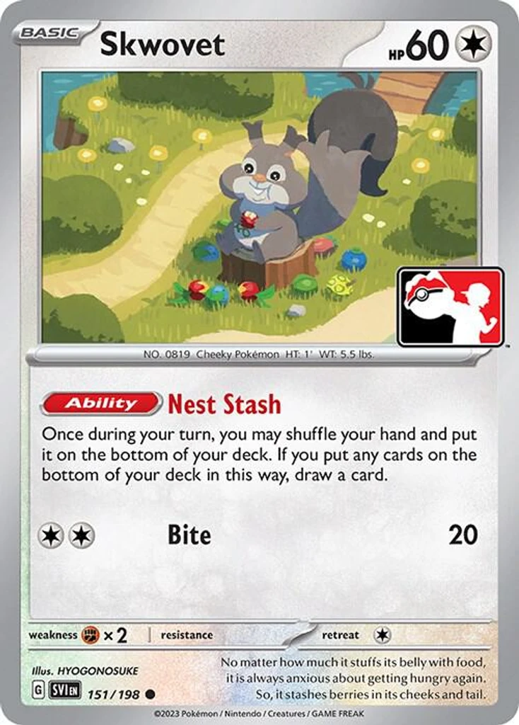 Skwovet (Play Pokemon Stamp)