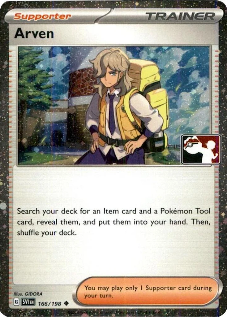 Arven (Play Pokemon Stamp, Cosmos Holo)