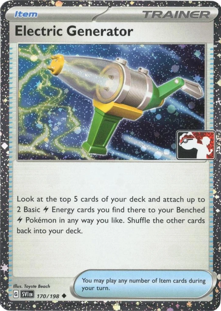 Electric Generator (Play Pokemon Stamp, Cosmos Holo)