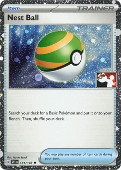 Nest Ball (Play Pokemon Stamp, Cosmos Holo)