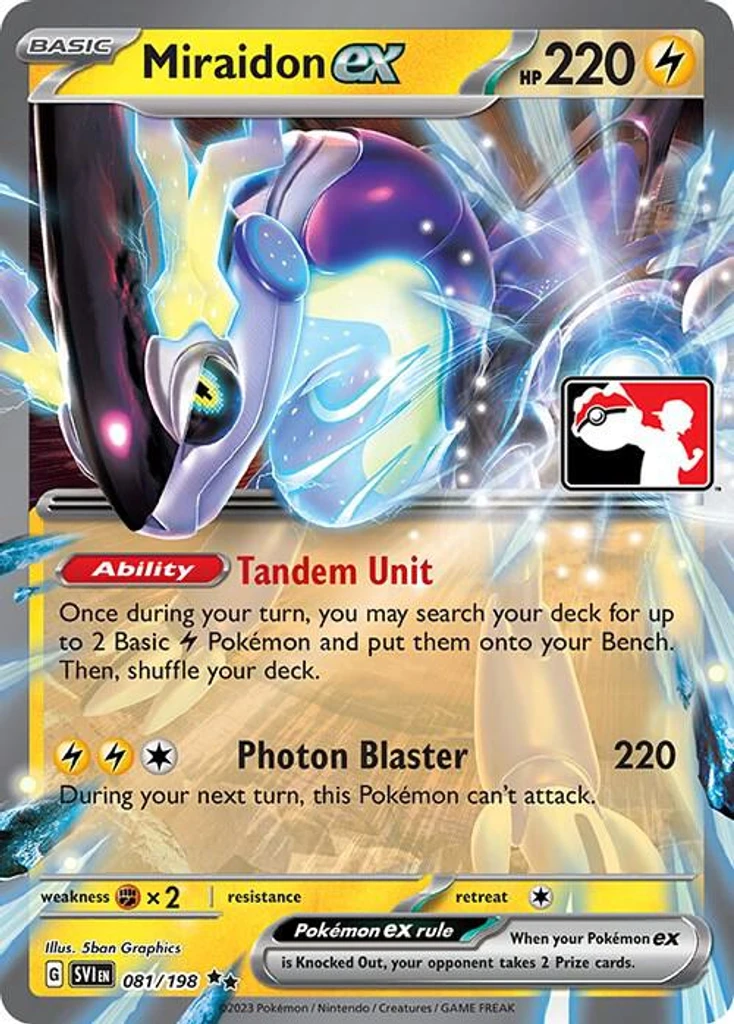 Miraidon ex (Play Pokemon Stamp)