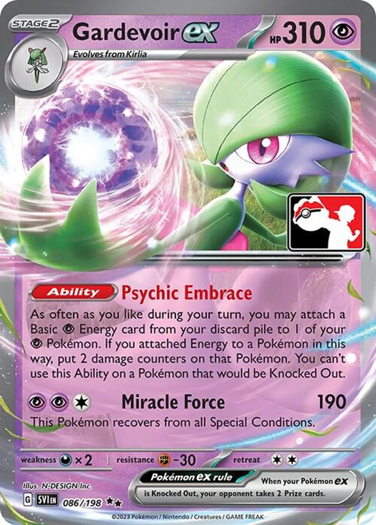 Gardevoir ex (Play Pokemon Stamp)