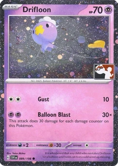 Drifloon (Play Pokemon Stamp, Cosmos Holo)