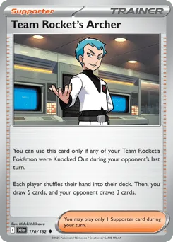 Team Rocket's Archer (Play Pokemon Stamp)