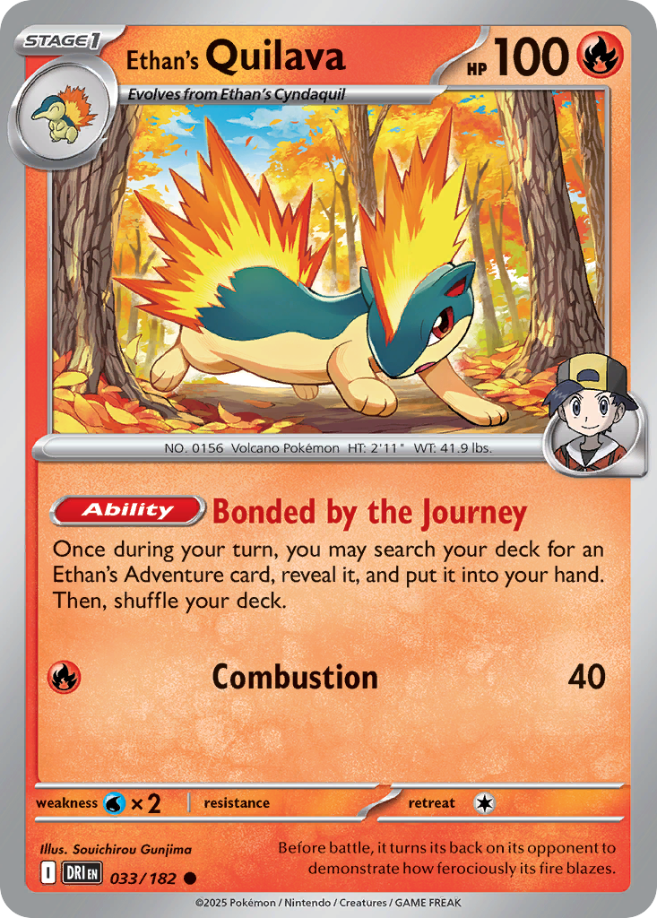 Ethan's Quilava (Play Pokemon Stamp)