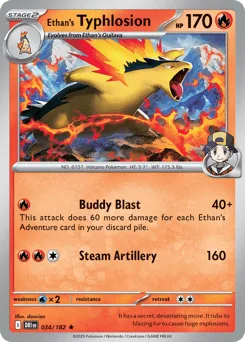 Ethan's Typhlosion (Play Pokemon Stamp)