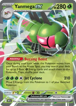 Yanmega ex (Play Pokemon Stamp)