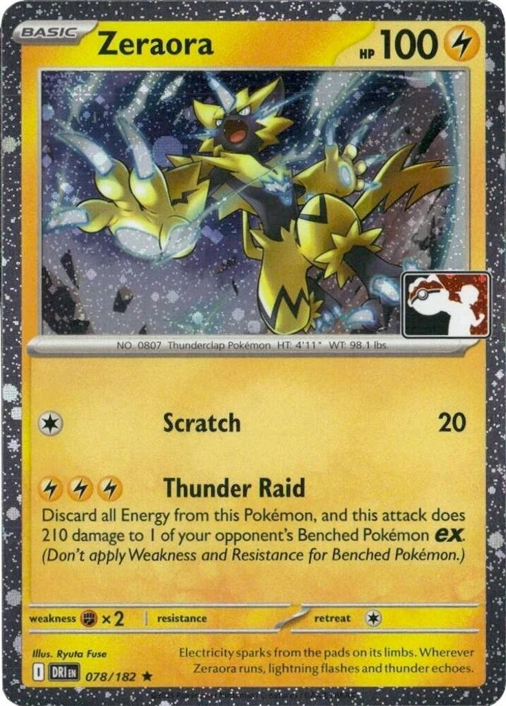 Zeraora (Play Pokemon Stamp, Cosmos Holo)