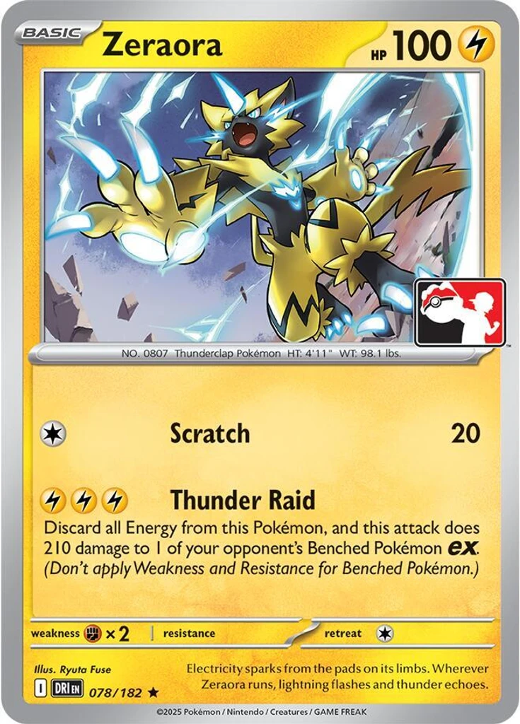 Zeraora (Play Pokemon Stamp)