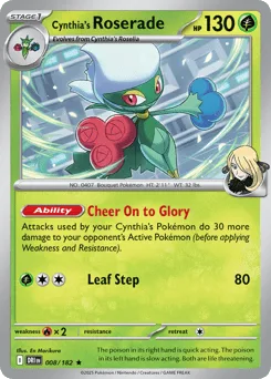 Cynthia's Roserade (Play Pokemon Stamp)