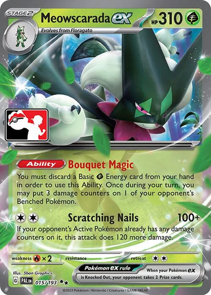 Meowscarada ex (Play Pokemon Stamp)