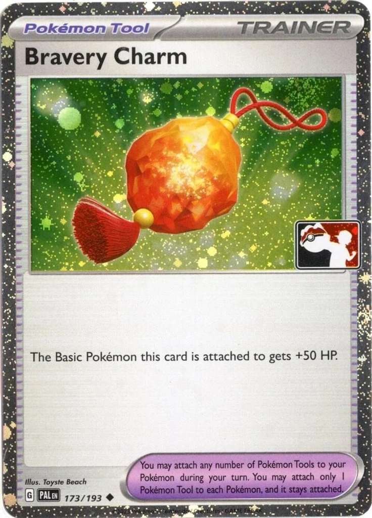 Bravery Charm (Play Pokemon Stamp, Cosmos Holo)
