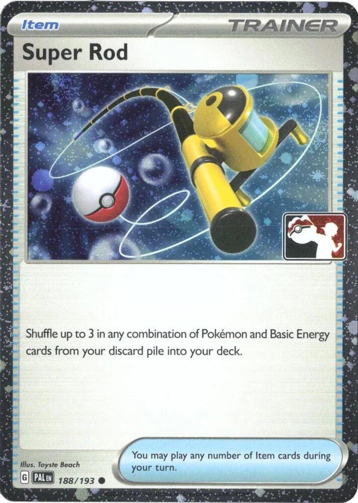 Super Rod (Play Pokemon Stamp, Cosmos Holo)