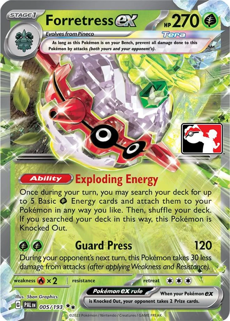 Forretress ex (Play Pokemon Stamp)