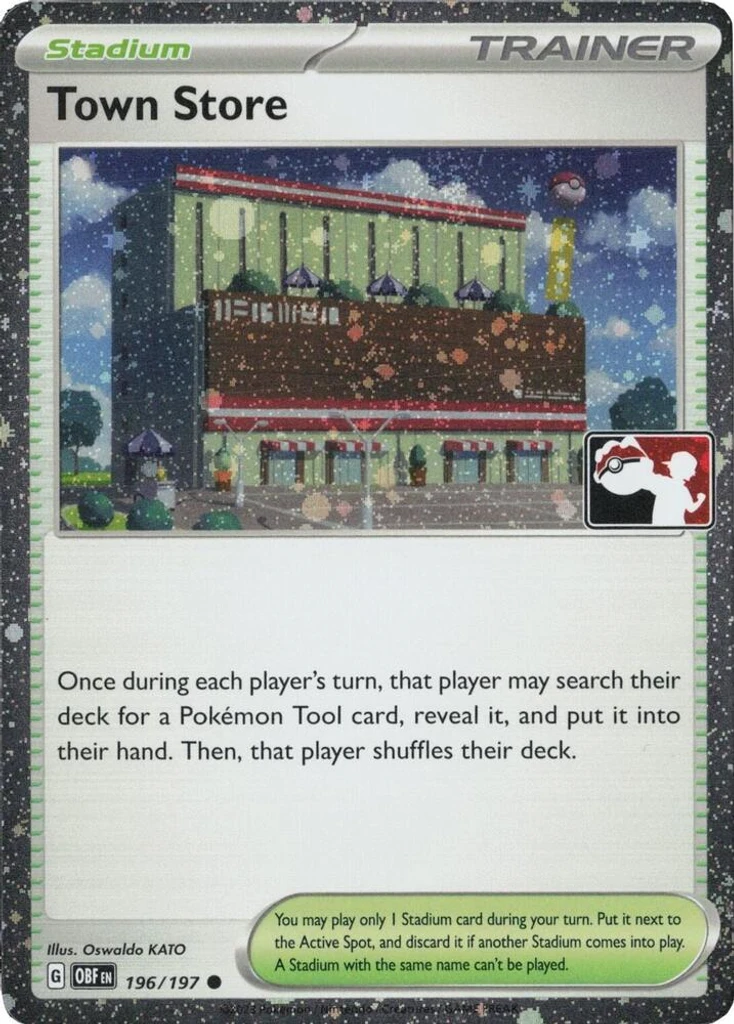 Town Store (Play Pokemon Stamp, Cosmos Holo)