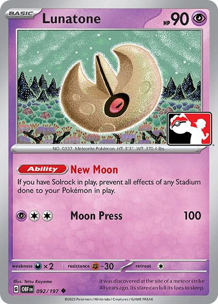 Lunatone (Play Pokemon Stamp)
