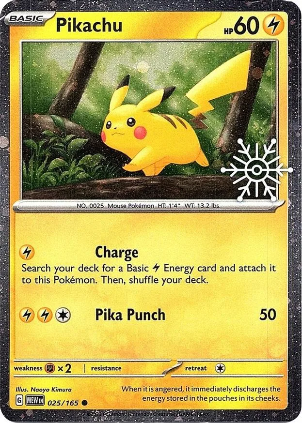 Pikachu (Snowflake Stamp)