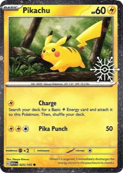 Pikachu (Snowflake Stamp)