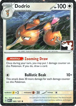 Dodrio (Play Pokemon Stamp, Cosmos Holo)