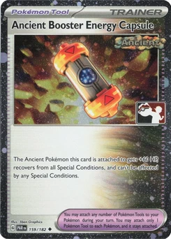 Ancient Booster Energy Capsule (Play Pokemon Stamp, Cosmos Holo)