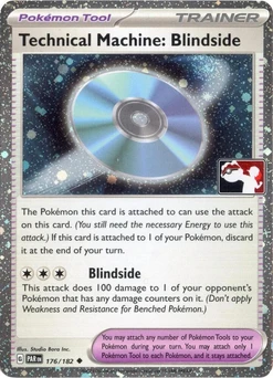 Technical Machine: Blindside (Play Pokemon Stamp, Cosmos Holo)