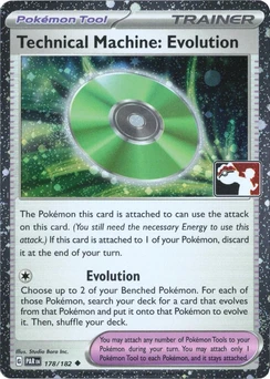 Technical Machine: Evolution (Play Pokemon Stamp, Cosmos Holo)