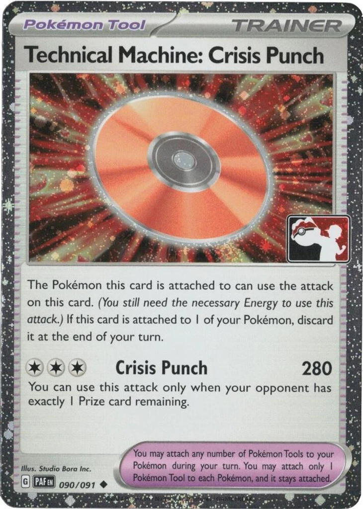 Technical Machine: Crisis Punch (Play Pokemon Stamp, Cosmos Holo)