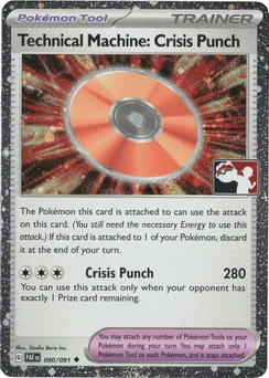 Technical Machine: Crisis Punch (Play Pokemon Stamp, Cosmos Holo)