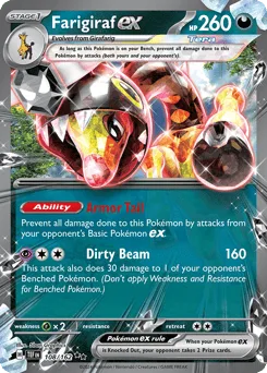 Farigiraf ex (Play Pokemon Stamp)