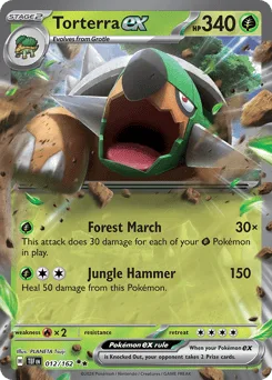 Torterra ex (Play Pokemon Stamp)
