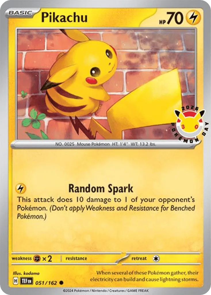 Pikachu (Pokemon Day Stamp)