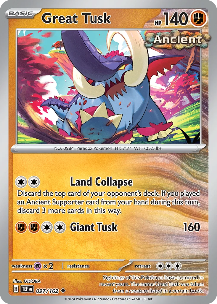 Great Tusk (Play Pokemon Stamp)