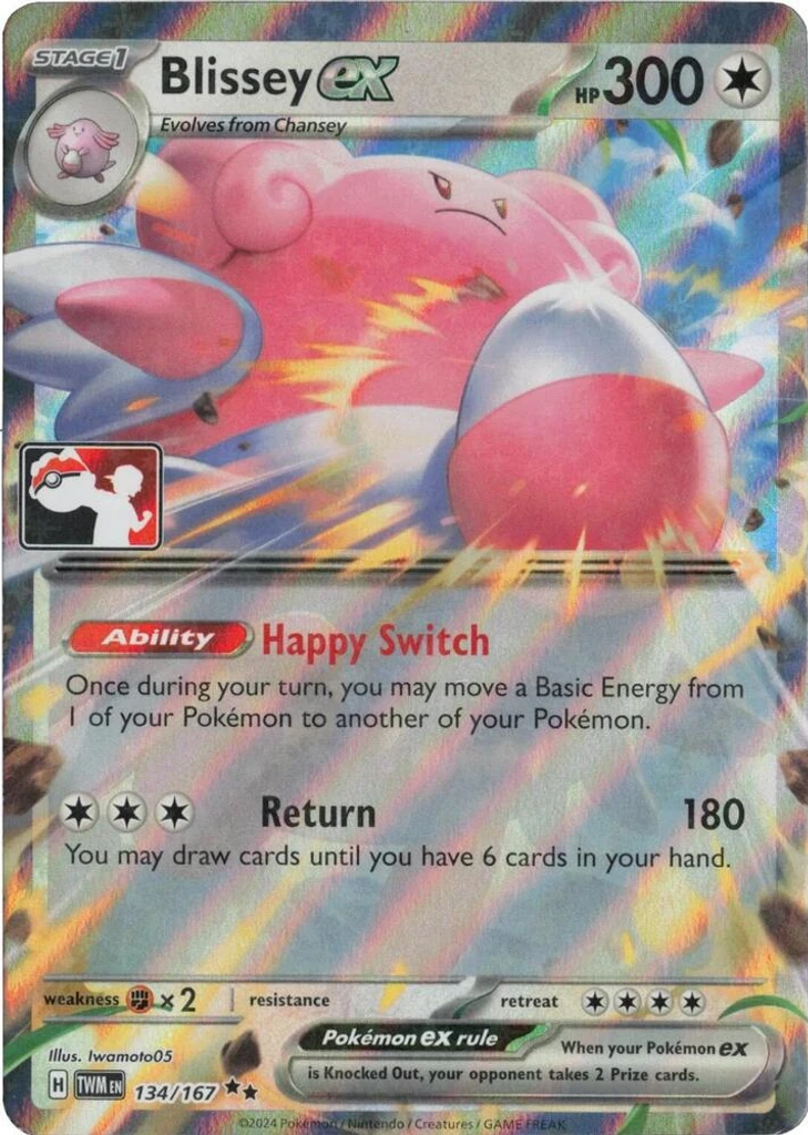 Blissey ex (Play Pokemon Stamp)