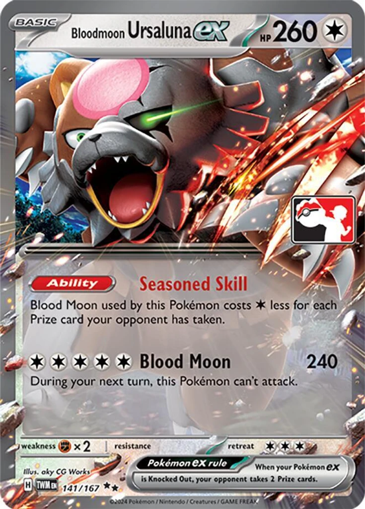 Bloodmoon Ursaluna ex (Play Pokemon Stamp)