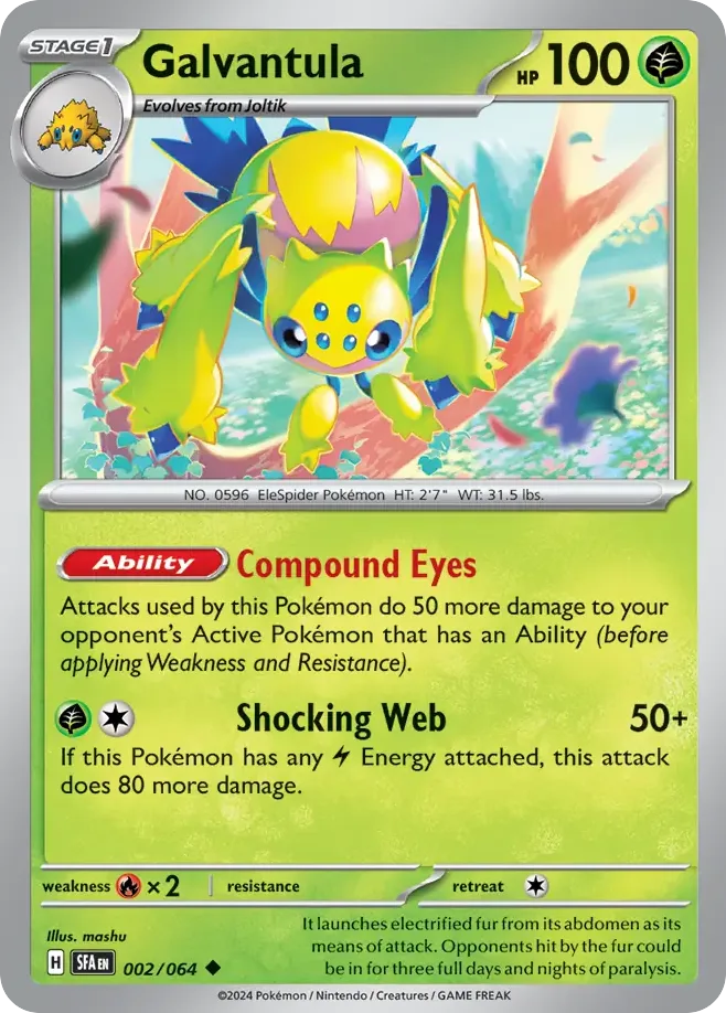 Galvantula (Play Pokemon Stamp)