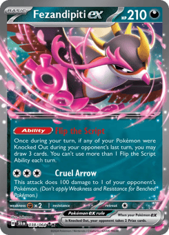 Fezandipiti ex (Play Pokemon Stamp)