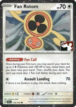 Fan Rotom (Play Pokemon Stamp, Cosmos Holo)