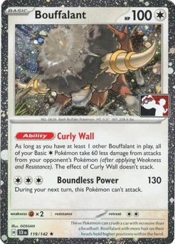 Bouffalant (Play Pokemon Stamp, Cosmos Holo)