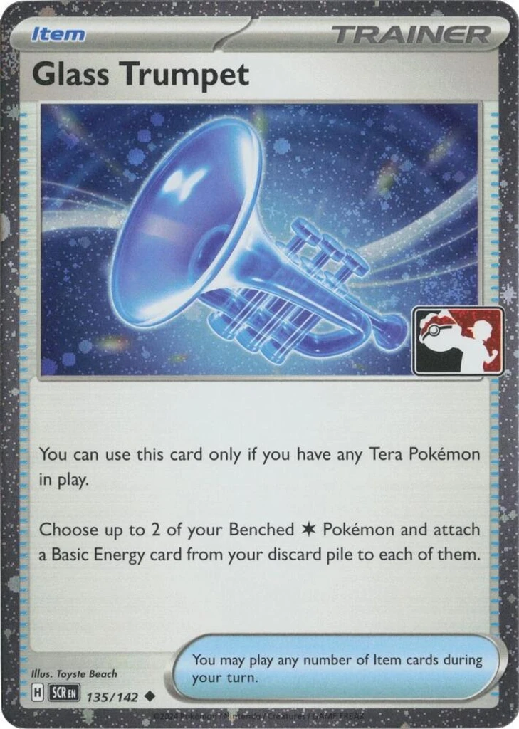 Glass Trumpet (Play Pokemon Stamp, Cosmos Holo)