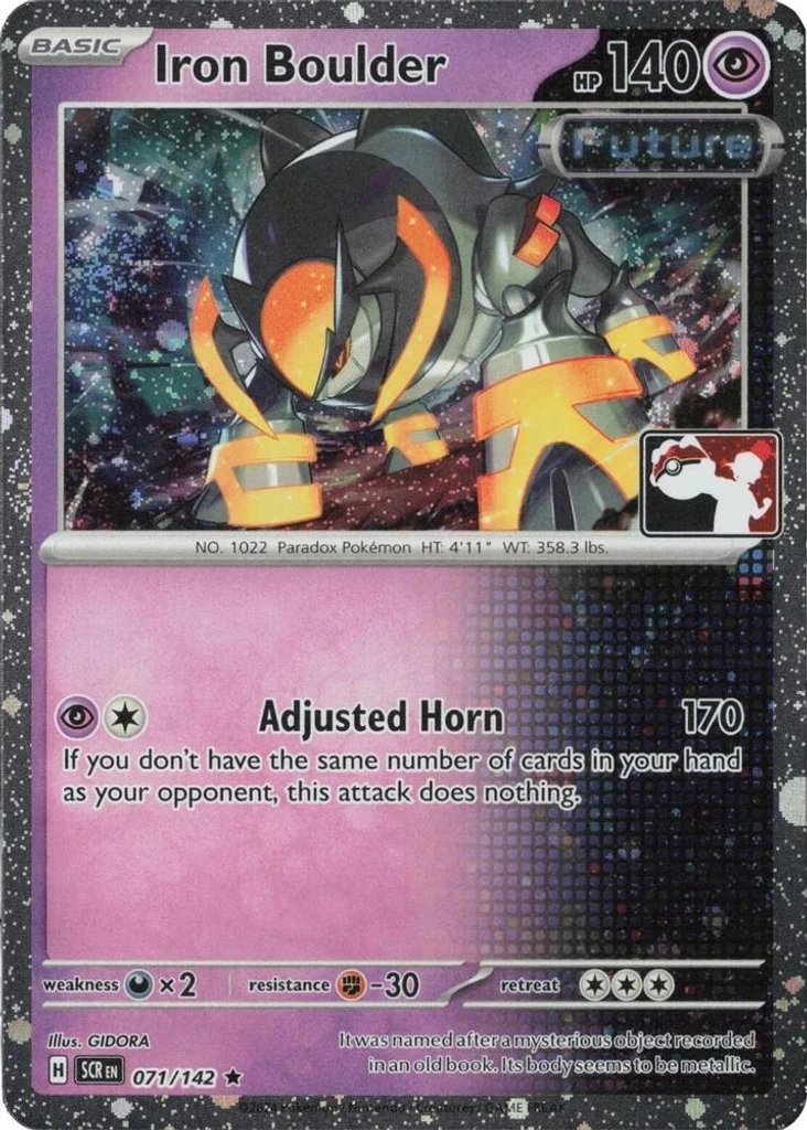 Iron Boulder (Play Pokemon Stamp, Cosmos Holo)