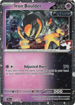 Iron Boulder (Play Pokemon Stamp, Cosmos Holo)