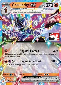 Ceruledge ex (Play Pokemon Stamp)