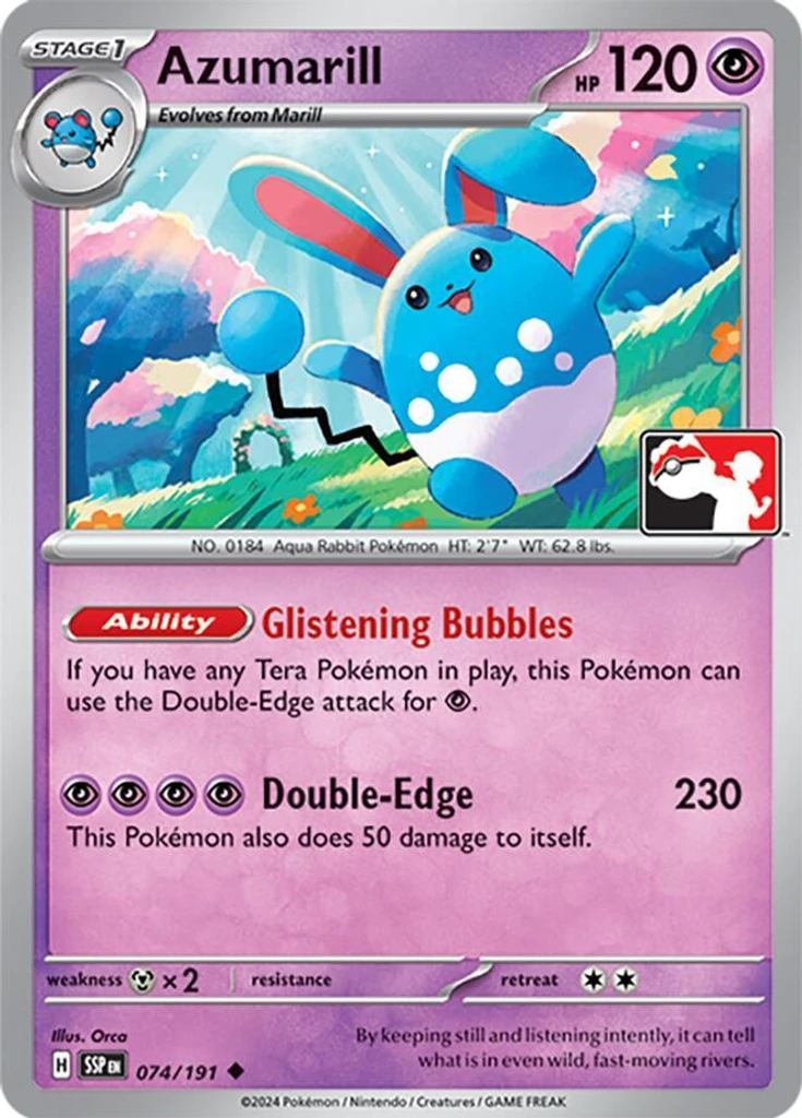 Azumarill (Play Pokemon Stamp)