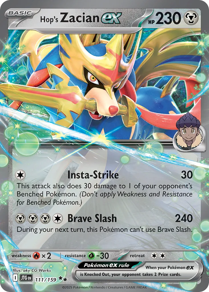 Hop's Zacian ex (Play Pokemon Stamp)