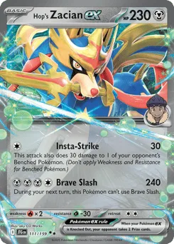 Hop's Zacian ex (Play Pokemon Stamp)