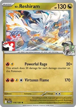 N's Reshiram (Play Pokemon Stamp)