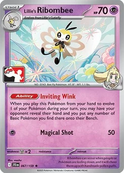 Lillie's Ribombee (Play Pokemon Stamp)