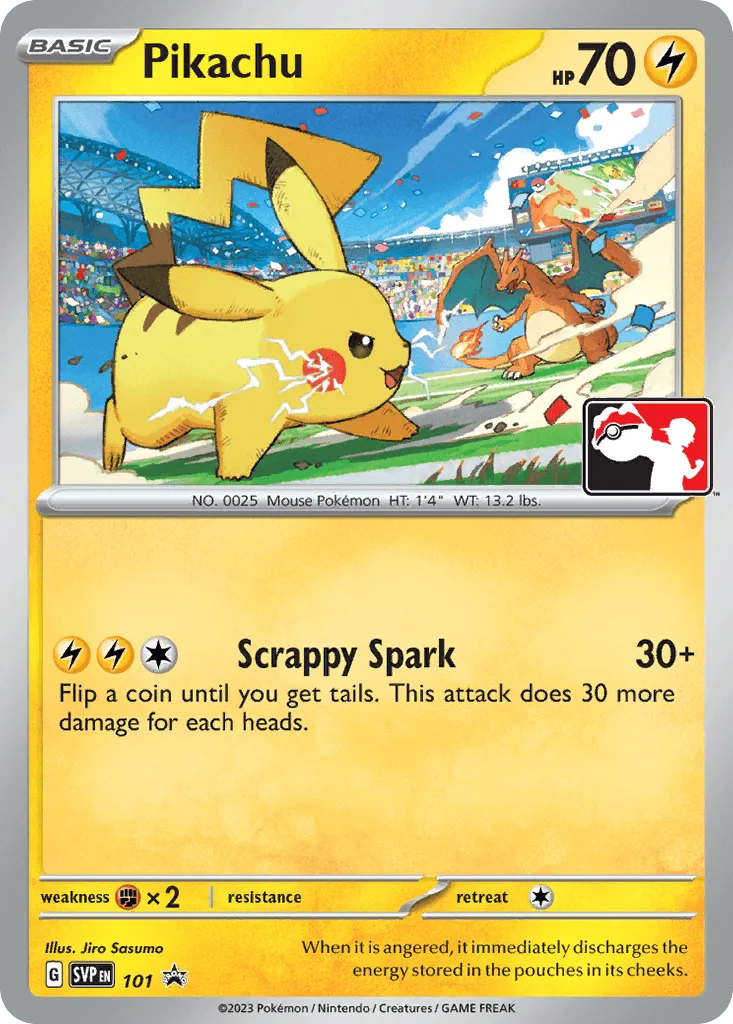 Pikachu (Play Pokemon Stamp)