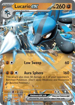 Lucario ex (Play Pokemon Stamp)