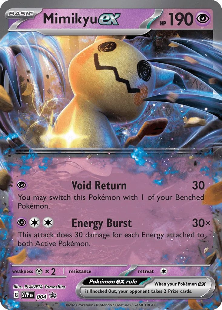 Mimikyu ex (Play Pokemon Stamp)